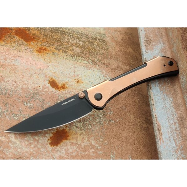 Real Steel Sylph Bronze PVD Linerlock Folder