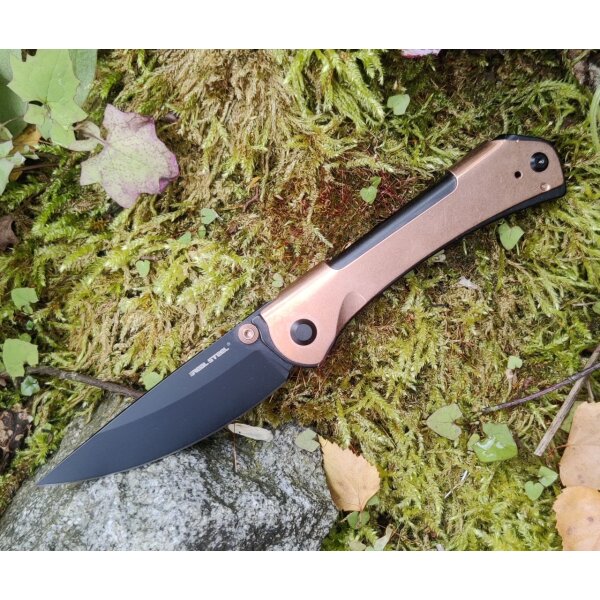 Real Steel Sylph Bronze PVD Linerlock Folder