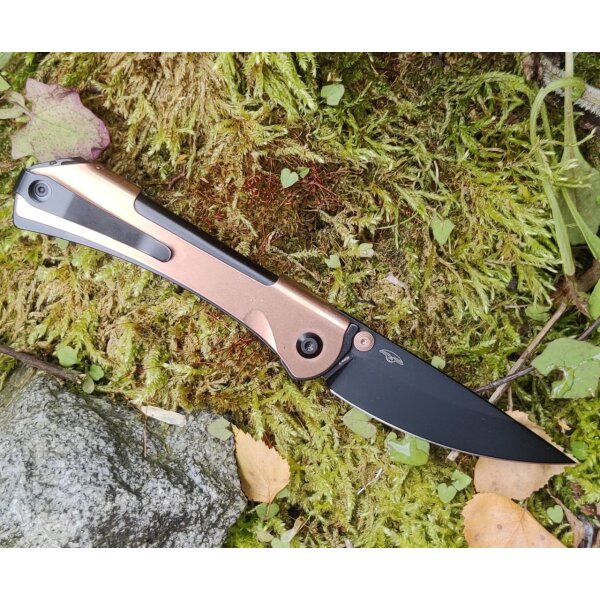 Real Steel Sylph Bronze PVD Linerlock Folder