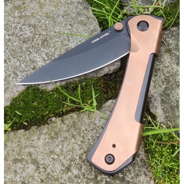 Real Steel Sylph Bronze PVD Linerlock Folder