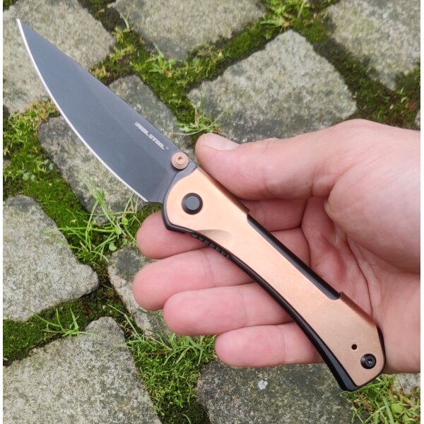 Real Steel Sylph Bronze PVD Linerlock Folder