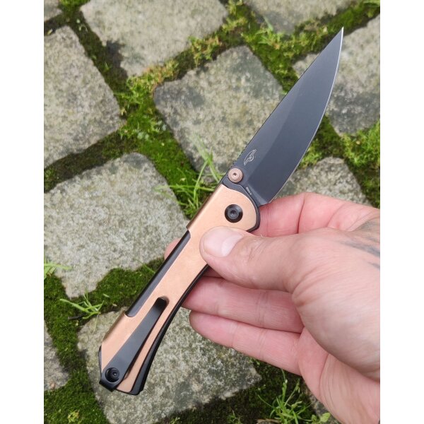 Real Steel Sylph Bronze PVD Linerlock Folder