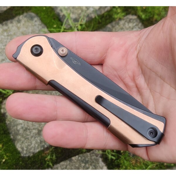 Real Steel Sylph Bronze PVD Linerlock Folder