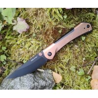 Real Steel Sylph Bronze PVD Linerlock Folder
