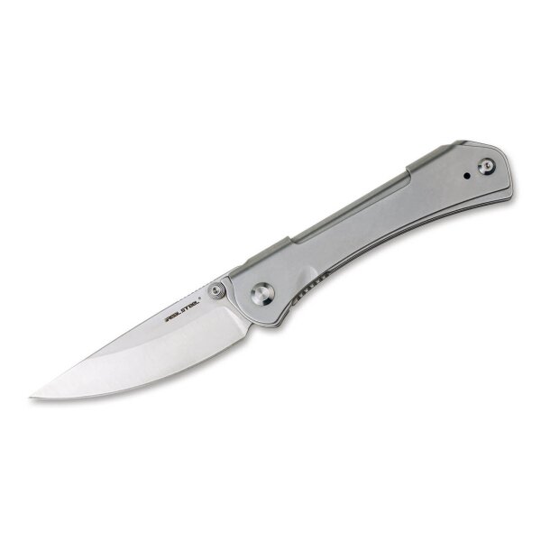 Real Steel Sylph Grey Stonewash Linerlock Folder