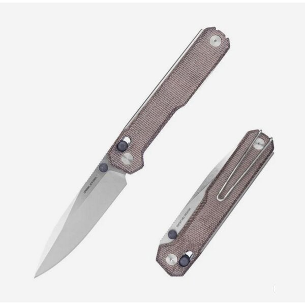 Real Steel Perix Natural Micarta / Stonewashed