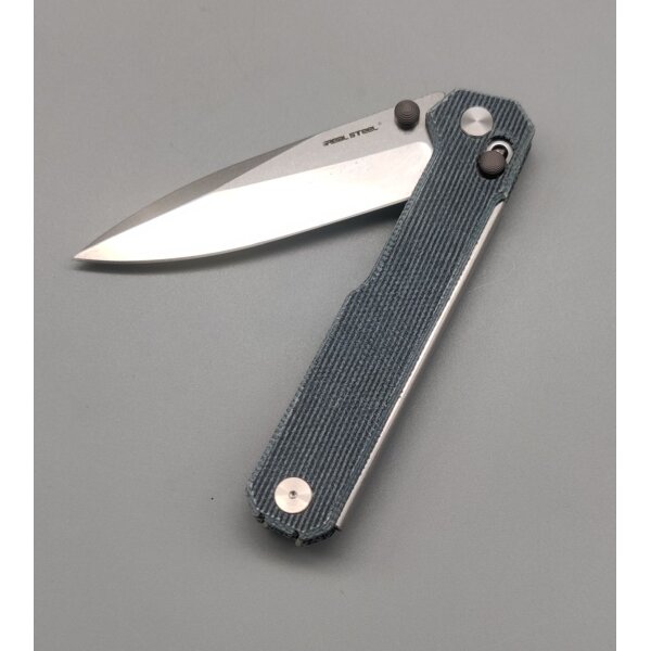 Real Steel Perix Denim Micarta / Stonewashed