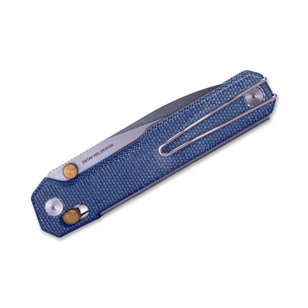 Real Steel Perix Denim Micarta / Stonewashed