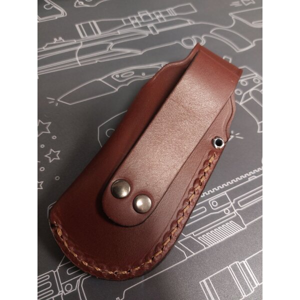 Joker Lederetui Scheide Leder Braun für Taschenmesser 11,8  x 4,0 cm