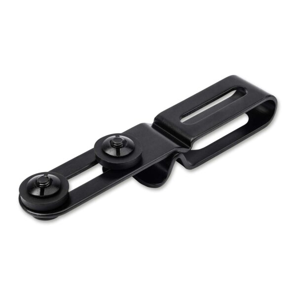 Böker Solingen Gürtelclip Edelstahl Clip mit Schrauben schwarz 9,5cm 0900067