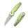 CIVIVI Starflare Aluminum Green Nitro-V Klinge Aluminium Griff Button Lock