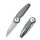 CIVIVI Starflare Aluminum Gray Nitro-V Klinge Aluminium Griff Button Lock
