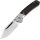 CJRB Cutlery Messer Bowie Pyrite Ebenholz AR-RPM9 Klinge Stahlgriff Buttonlock Artisan Cutlery Daumenpin Clip-Point braun