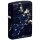 Zippo Night Earth Design blau gold Glow in the dark