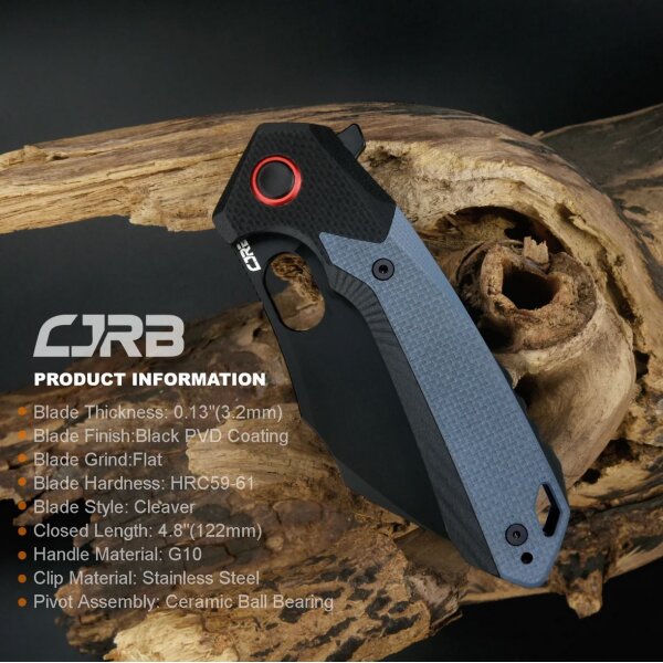 CJRB Caldera Flipper AR-RPM9 Stahl G10 Blue