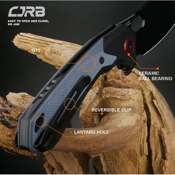 CJRB Caldera Flipper AR-RPM9 Stahl G10 Blue