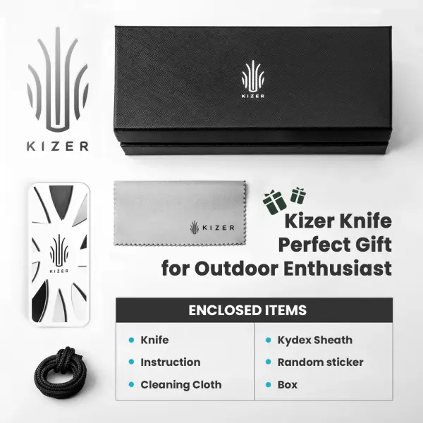 Kizer Scuttler EDC Neck Knife Torbé Design
