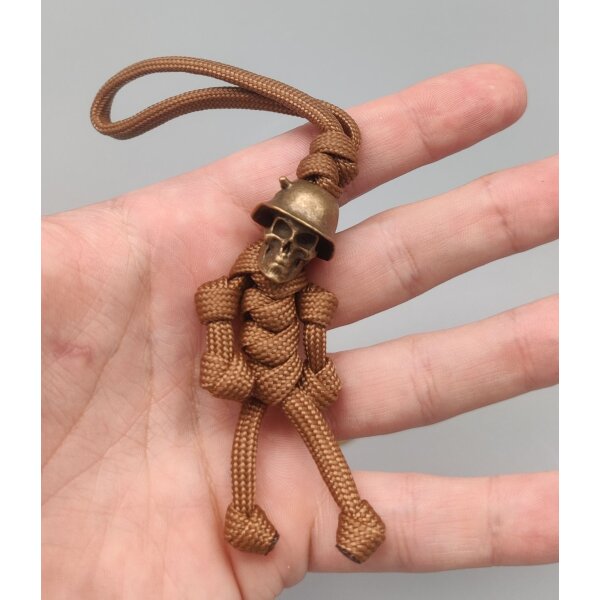 Brown Skull Trooper Bead Lanyard mit Schlüsselring Soldier