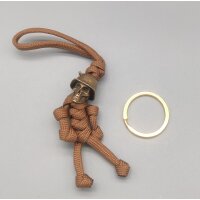 Brown Skull Trooper Bead Lanyard mit Schl&uuml;sselring...