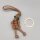 Brown Skull Trooper Bead Lanyard mit Schlüsselring Soldier