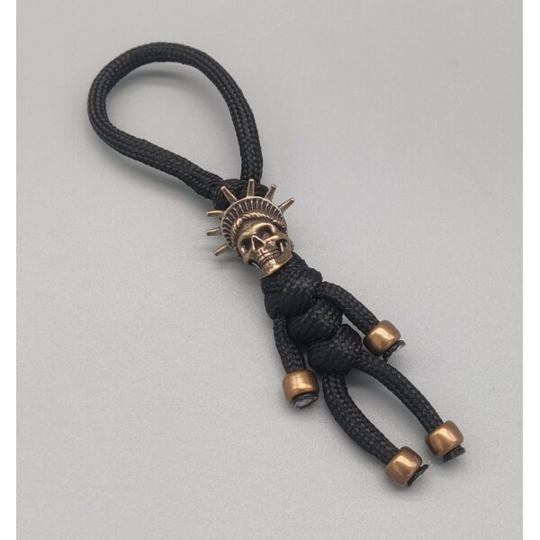 Black Liberty Statue Lanyard Bead Paracord