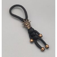 Black Liberty Statue Lanyard Bead Paracord