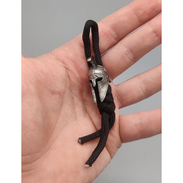 Silver Spartiat Lanyard Bead Sparta Paracord aus Messing