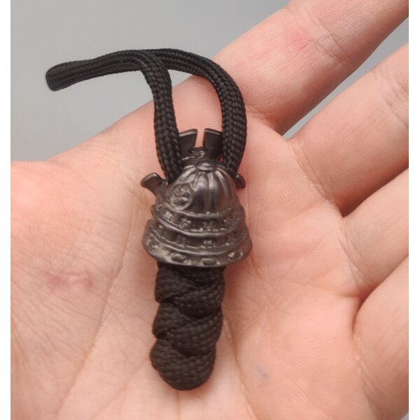 Black Samurai Lanyard Bead Paracord aus Messing