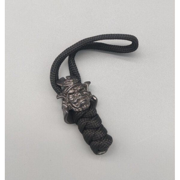 Black Samurai Lanyard Bead Paracord aus Messing