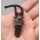 Black Samurai Lanyard Bead Paracord aus Messing