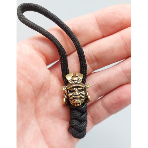 Golden Samurai Lanyard Bead Paracord aus Messing Gold Yellow