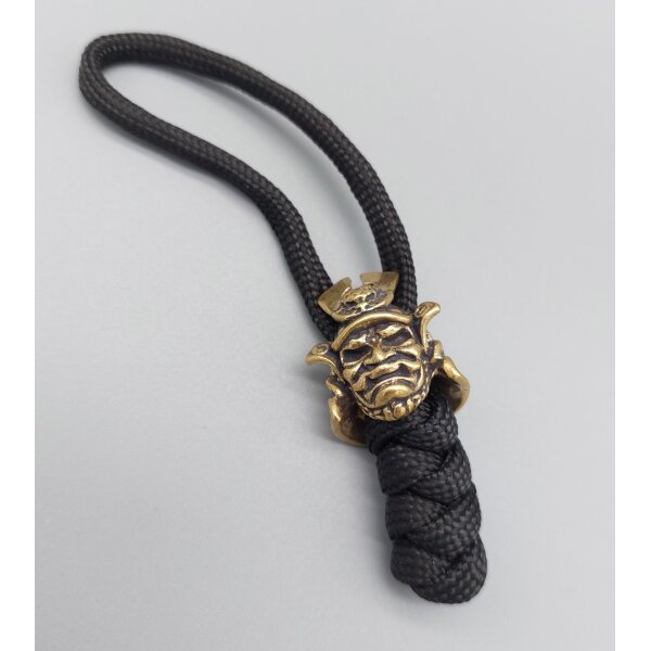 Golden Samurai Lanyard Bead Paracord aus Messing Gold Yellow