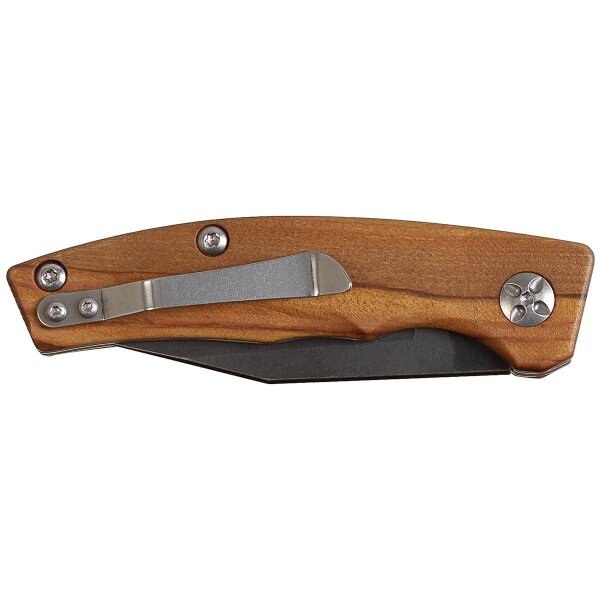 Fox Outdoor MFH Taschenmesser Slipjoint Holzgriff  5Cr15MoV Stahl
