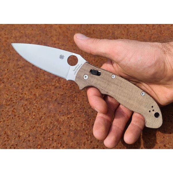 Spyderco Manix 2 XL CPM-CruWear Stahl Ball Bearing Lock & Canvas Micarta Griff  Made in USA 01SP1257