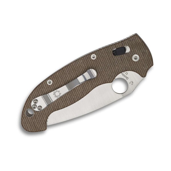 Spyderco Manix 2 XL CPM-CruWear Stahl Ball Bearing Lock & Canvas Micarta Griff  Made in USA 01SP1257
