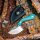 Cudeman PYRANA Opus Design 184-JA Böhler N-695 Stahl Skinner mit Juma Griff in Blau