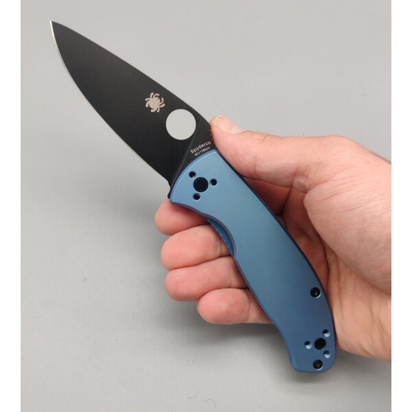 Spyderco Tenacious Taschenmesser blue blau Titan Black schwarz Klinge