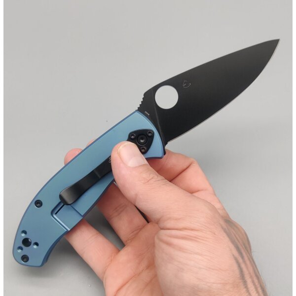 Spyderco Tenacious Taschenmesser blue blau Titan Black schwarz Klinge