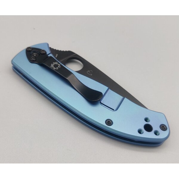 Spyderco Tenacious Taschenmesser blue blau Titan Black schwarz Klinge