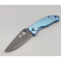 Spyderco Tenacious Taschenmesser blue blau Titan Black...