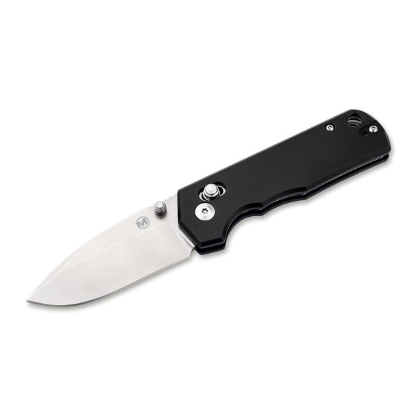 Böker Magnum Rockstub Black 440B Stahl mit Griff aus Aluminium und Crossbar Lock 01SC091