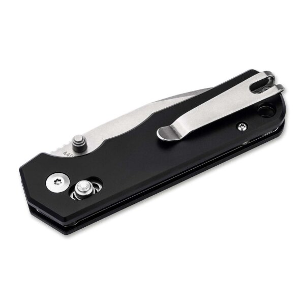 Böker Magnum Rockstub Black 440B Stahl mit Griff aus Aluminium und Crossbar Lock 01SC091