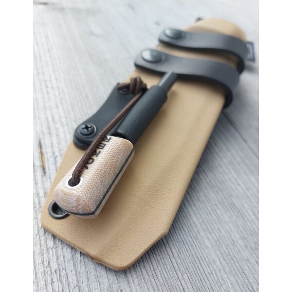Joker Nomad 6.5 Canvas Micarta N695 Stahl Kydexscheide Feuerstarter Special Edition