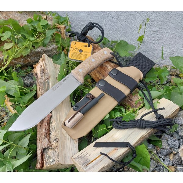Joker Nomad 6.5 Canvas Micarta N695 Stahl Kydexscheide Feuerstarter Special Edition