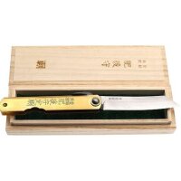 Higonokami Aogami-Tanzou Damast 100 mm Heft Japanisches...