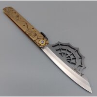 Higonokami Aranea Friction Folder Satin Aogami Warikomi...