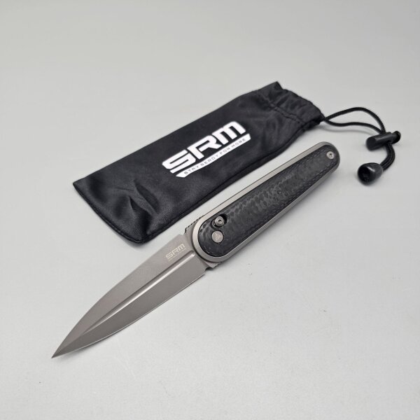 SRM Knives Zeros 251M-GB Ambi Lock Folder N690 Stahl G10 / Carbon