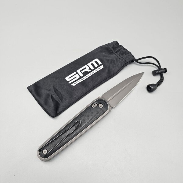 SRM Knives Zeros 251M-GB Ambi Lock Folder N690 Stahl G10 / Carbon