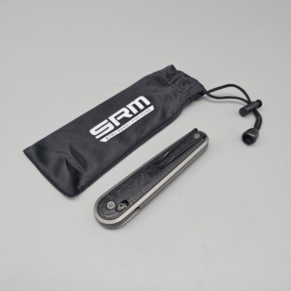 SRM Knives Zeros 251M-GB Ambi Lock Folder N690 Stahl G10 / Carbon