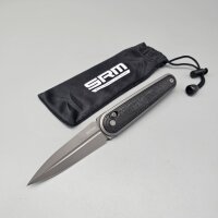 SRM Knives Zeros 251M-GB Ambi Lock Folder N690 Stahl G10...